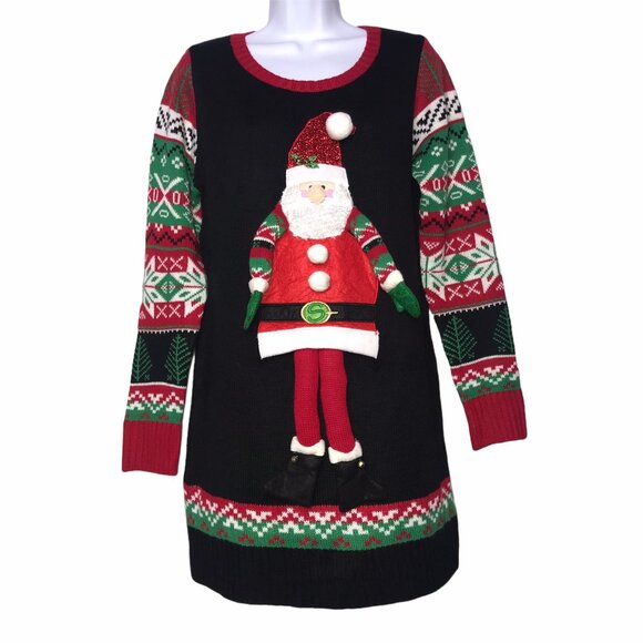 united states sweaters Sweaters - United States Sweaters Sweater Tunic Womens M Nordic Santa Claus Ugly Christmas